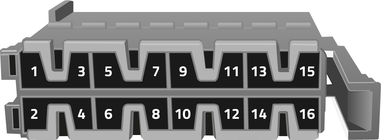 Pinbelegung 16-polig
